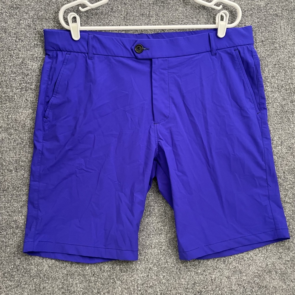 Greyson Montauk Performance Golf Chino Shorts Mens Sz 40 Purple